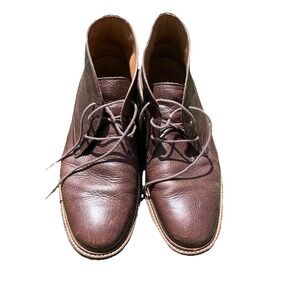 Men's Cole Haan Brown Boots Dress Shoes Lace Up Size 9M Western Business Attire